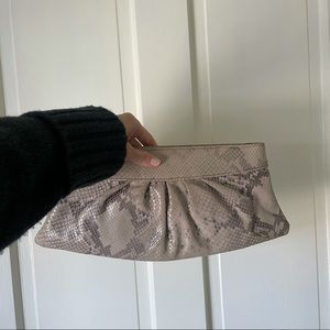 Lauren Merkin Snakeskin Clutch